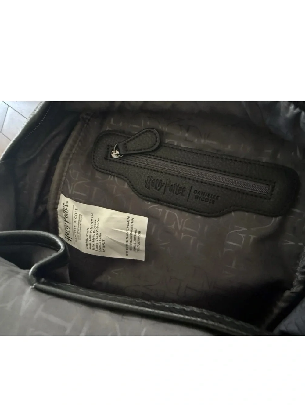 Danielle Nicole Black Lightning Bolt Mini Backpack with Goggles